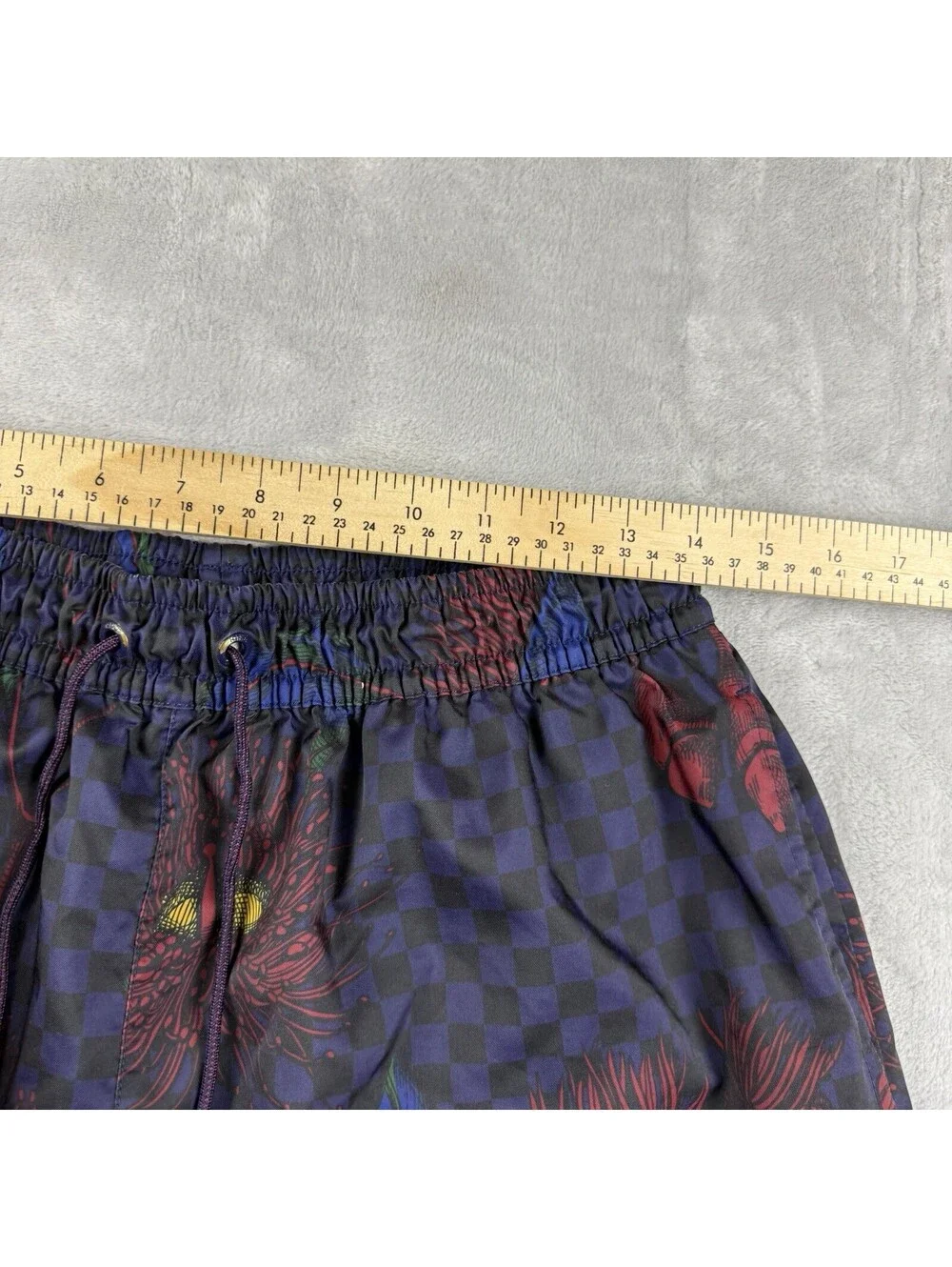 Nike Men’s Medium Default Racquet Club Floral Checkered Tennis Shorts Streetwear